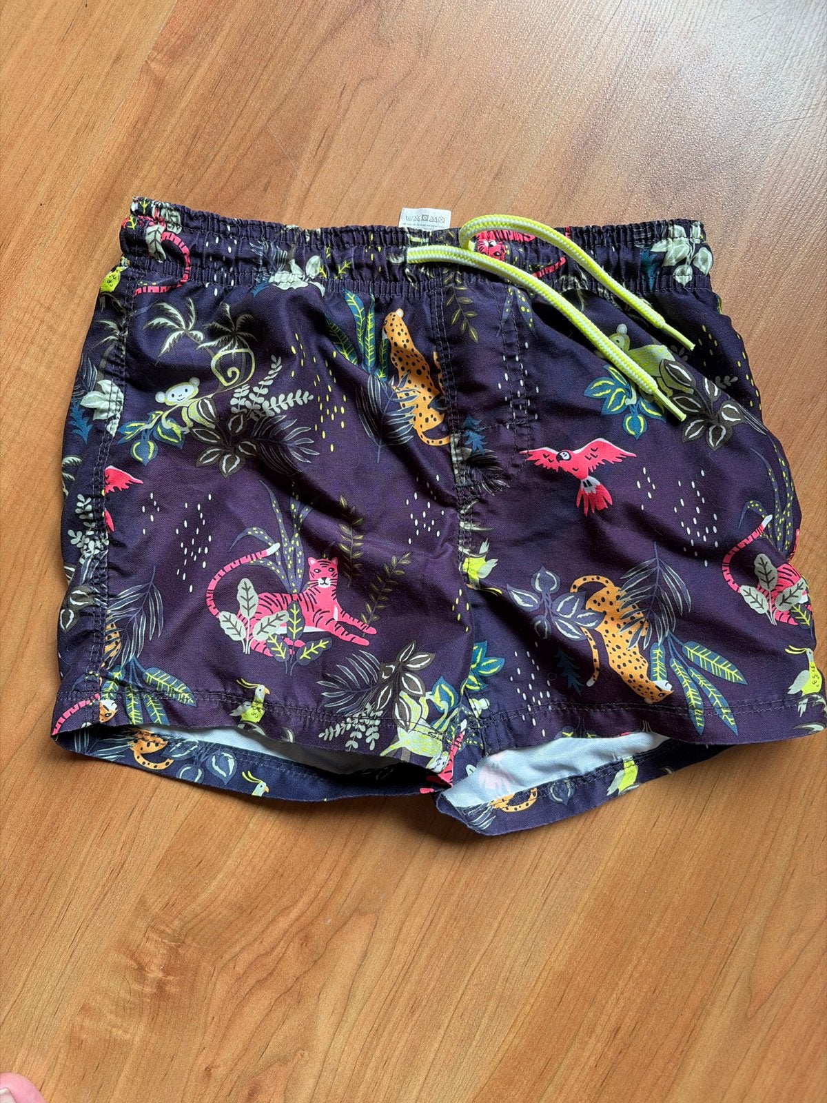 Zwembroek met jungleprint - Zo goed als nieuw, Ophalen, Maat 128, Zo goed als nieuw, Zwembroek
