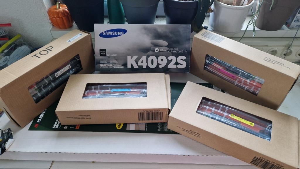 Samsung Toner set K4092S en P4092C, Ophalen of Verzenden, Nieuw, Toner, Samsung