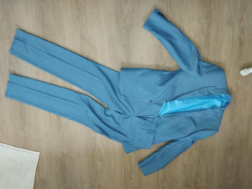 Angelo Litrico Slim Fit Pak - Blauw maat 46, Blauw, Angelo Litrico, Ophalen of Verzenden, Zo goed als nieuw
