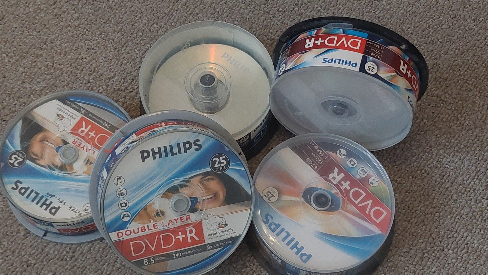 Philips en Sony DVD+R, DVD+RW, CD-R schijven - Diverse, Computers en Software, Beschrijfbare discs, Nieuw, Cd, Herschrijfbaar