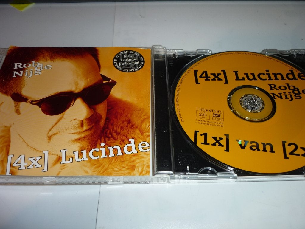 Rob de Nijs - [4x] Lucinde CD Single, Inclusief boekje, Ophalen of Verzenden, Zo goed als nieuw, Pop