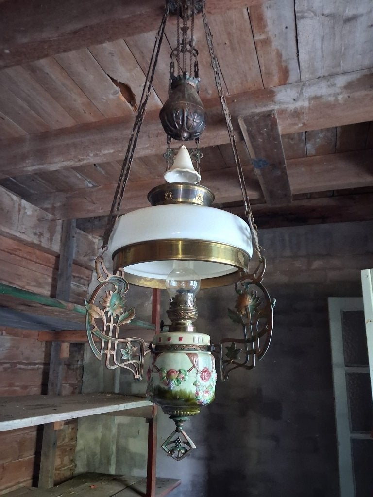 Antieke lamp, Antiek en Kunst, Antiek | Lampen, Ophalen