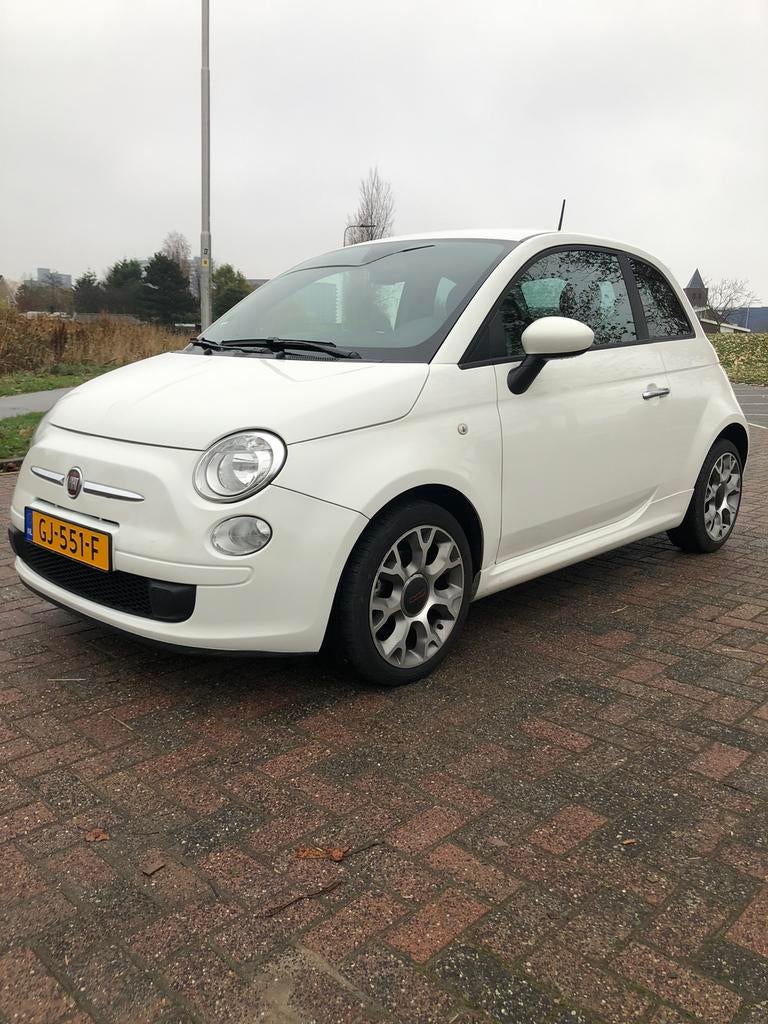 Fiat 500 0.9 Twinair C 2015 Wit. Airco. 2e eigen. Inruil mog, Auto's, Fiat, Voorwielaandrijving, Leder en Stof, Origineel Nederlands