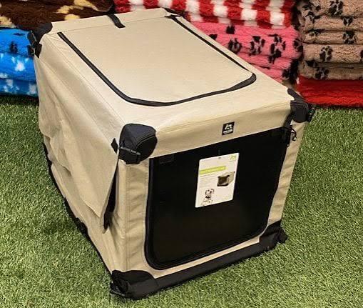 Kampeer XL honden bench opvouwbaar in zwarte hoes, Dieren en Toebehoren, Hondenbenches, Ophalen