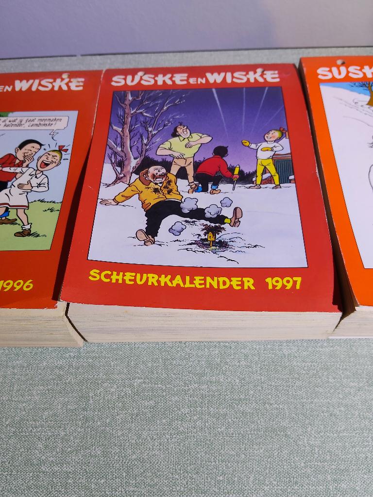 6x vintage scheurkalenders Suske&wiske, Eén stripboek, Ophalen of Verzenden, Zo goed als nieuw
