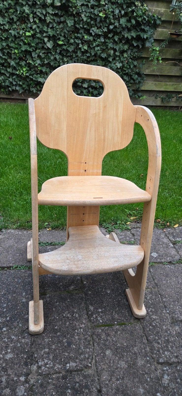 Houten kinderstoel, Kinderen en Baby's, Ophalen, Gebruikt, Meegroeistoel