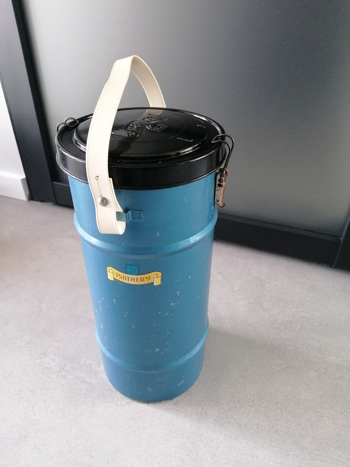 KGW Isotherm Dewar cryogene fles vloeibare stikstof droogijs, Ophalen of Verzenden, Zo goed als nieuw, Metaal, Blauw