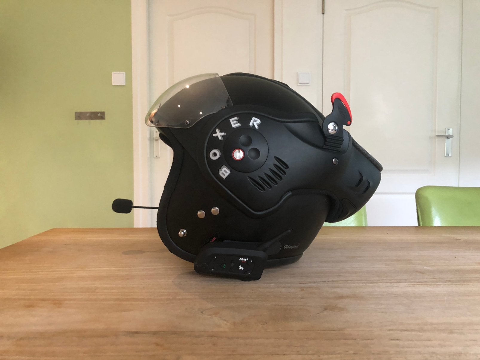 Roof Boxer - S - Bluetooth, Motoren, Ophalen of Verzenden, Tweedehands, Systeemhelm, Overige merken