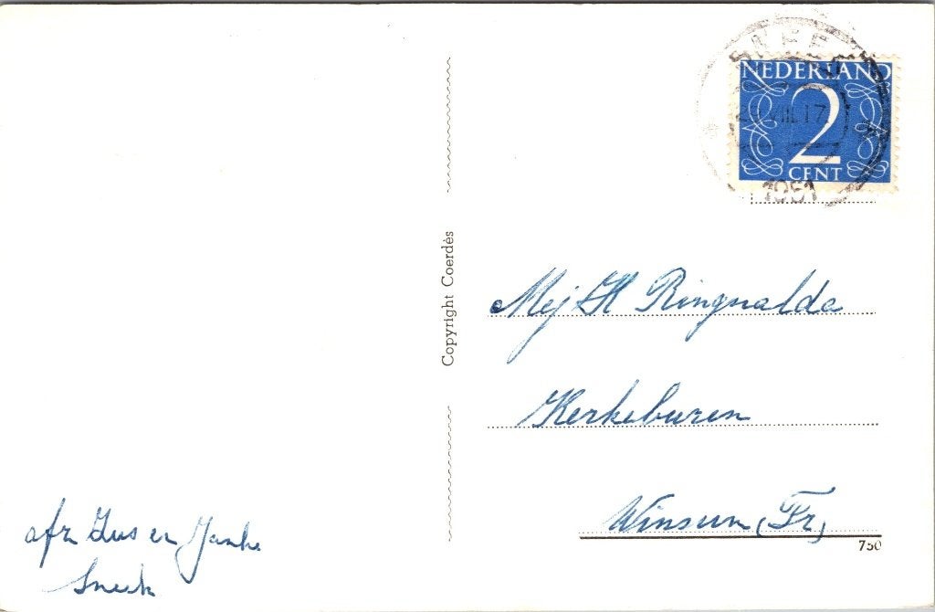 Sneek - 9 oude ansichtkaarten Sneekermeer & Martinuskerk III, Verzenden, 1940 tot 1960, Gelopen, Friesland