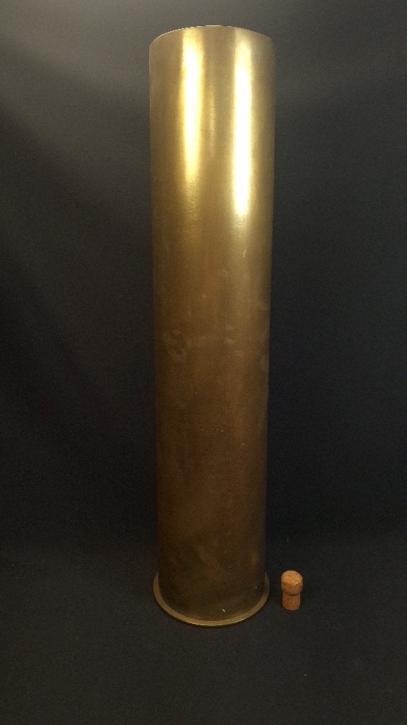 WO1 Duitse 15cm SK L43 huls LEEG, Ophalen of Verzenden, Landmacht, Duitsland, Hulzen of Bodemvondsten