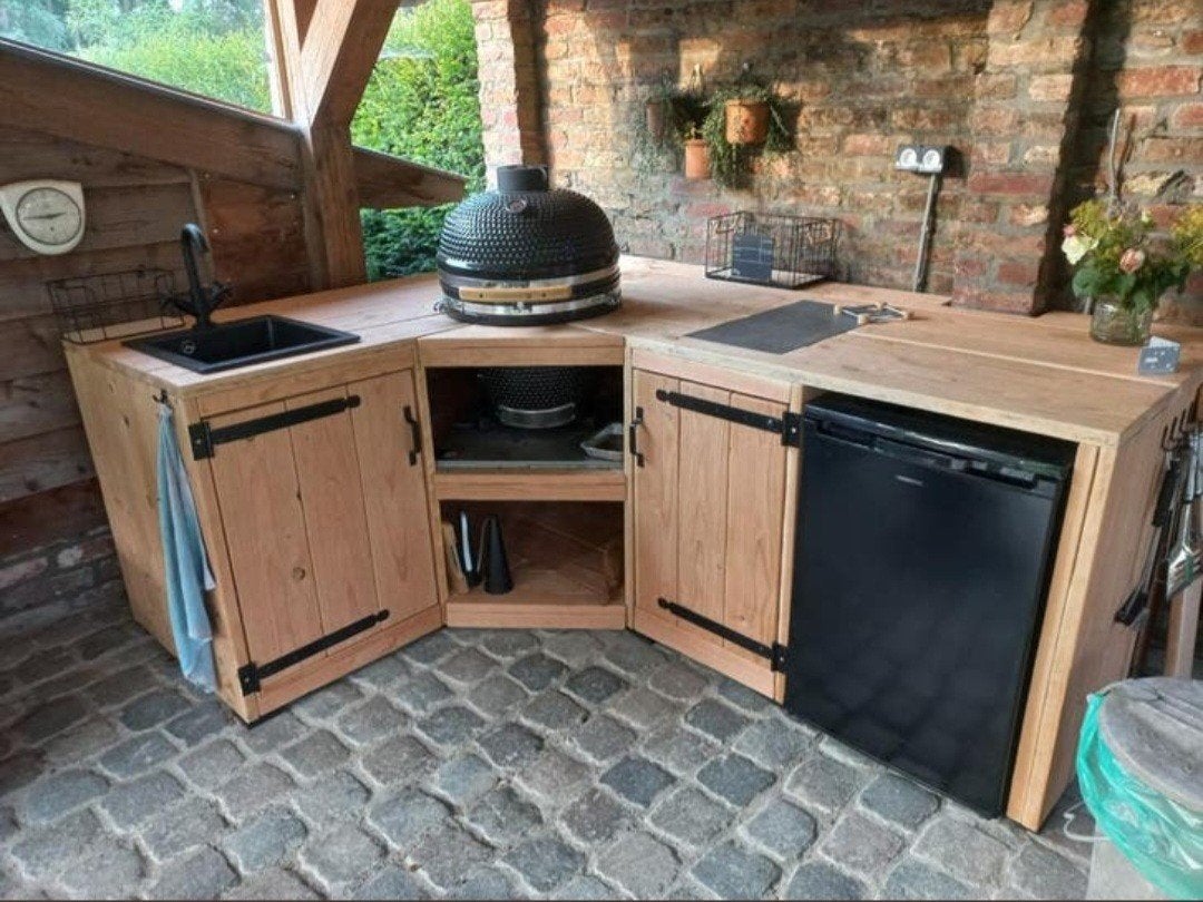 Douglas buitenkeuken Kamado basterd Green Egg
Pizza oven, Ophalen of Verzenden