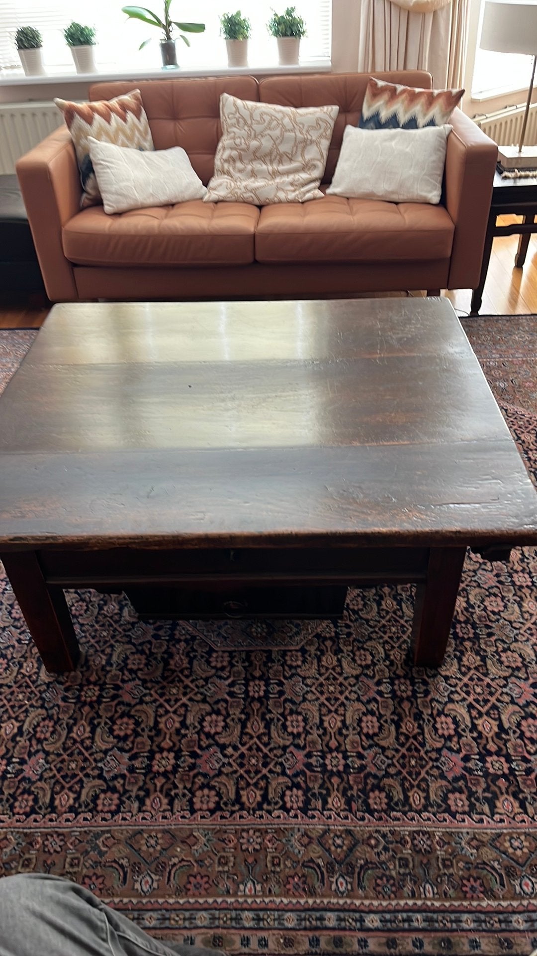 Antieke Oostenrijkse betaaltafel, Gebruikt, 50 tot 100 cm, Rechthoekig, Antiek