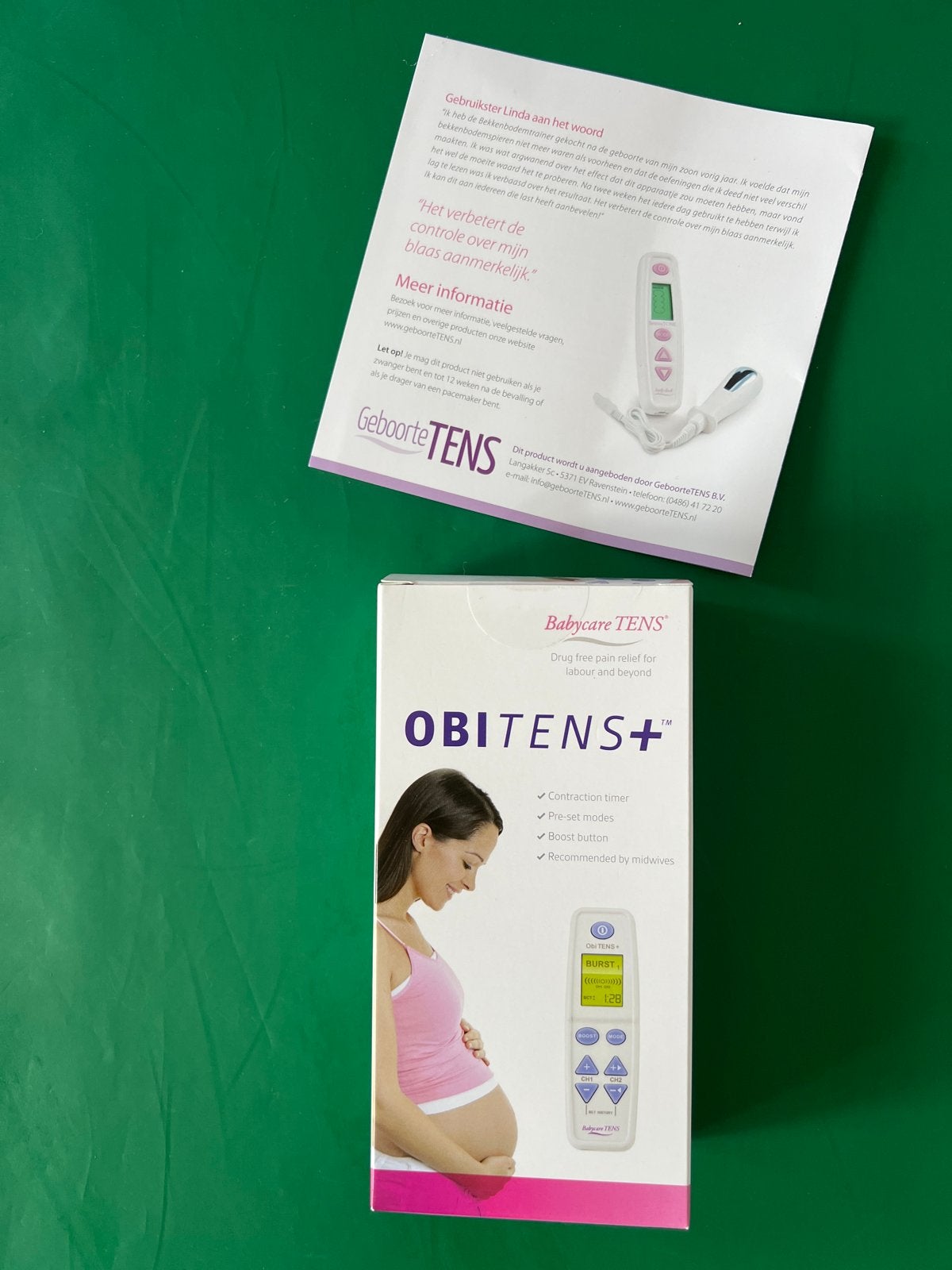 Obitense TENS apparaat voor pijnverlichting tijdens bevallin, Ophalen, Nieuw