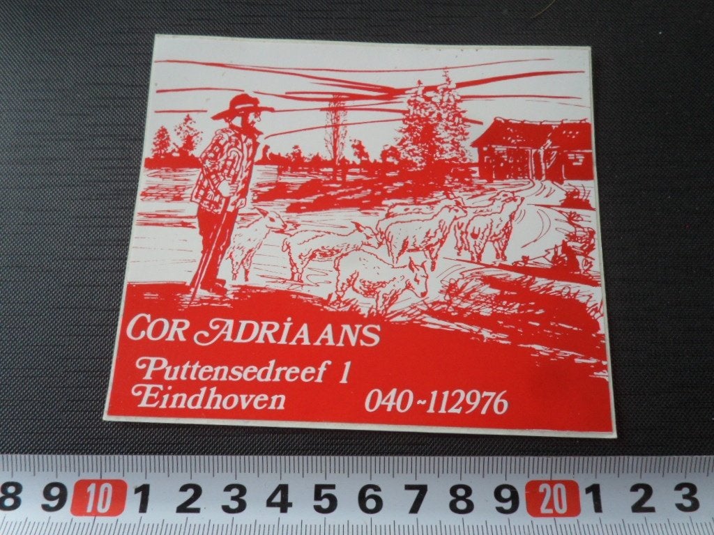 sticker EHV Eindhoven COR ADRIAANS Puttensedreef 1, Ophalen, Zo goed als nieuw