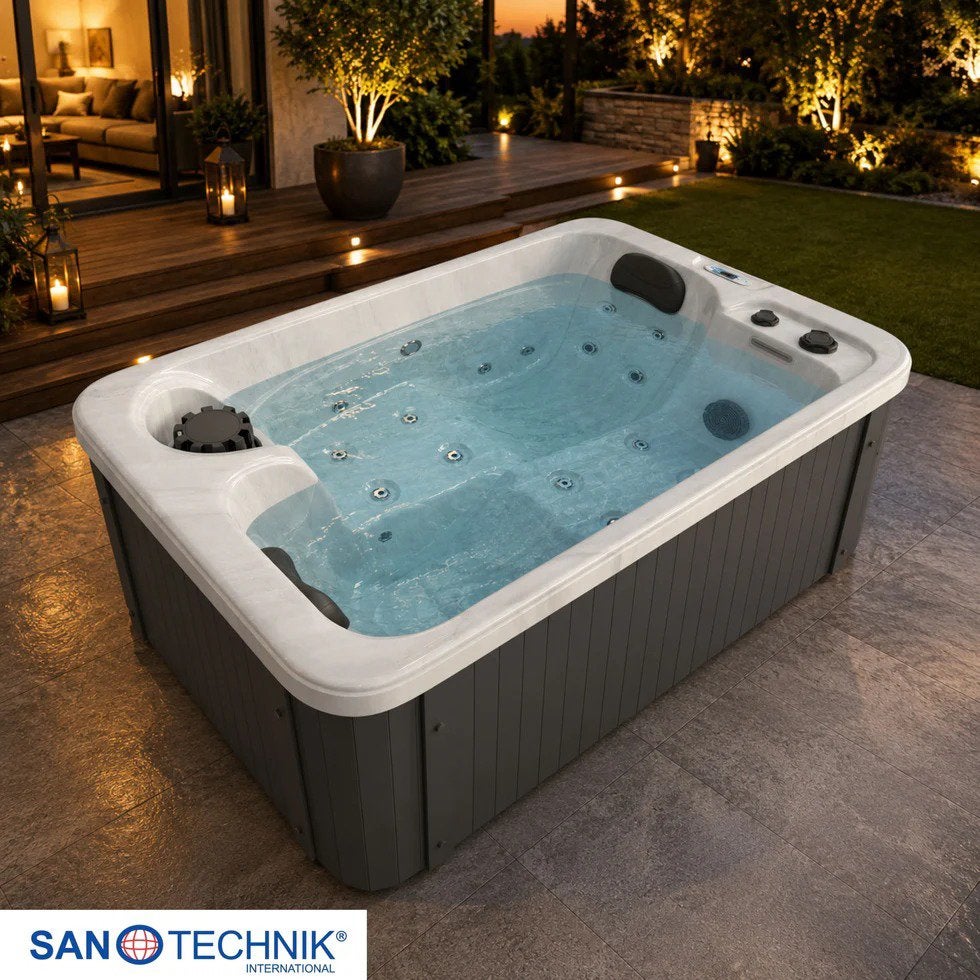 Luxe Spa | 21 Massagejets | 2 Pers. | 230V | Gratis Levering, Tuin en Terras, Bubbelbaden en Hottubs, Ophalen of Verzenden, Nieuw