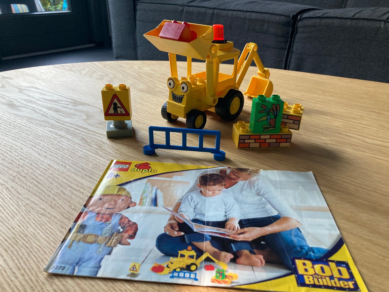 Lego Duplo Bob de Bouwer Scoop (met boekje) (3272), Ophalen of Verzenden, Gebruikt, Duplo