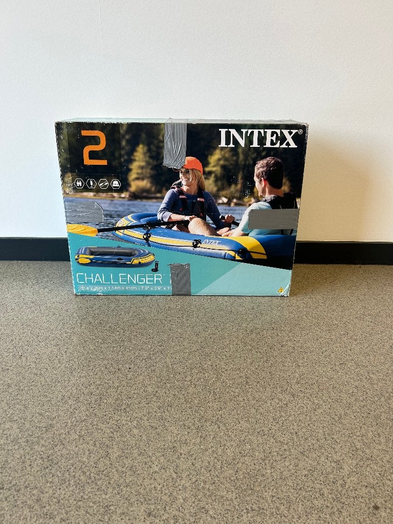 Intex Challenger 2 Boot Set, Watersport en Boten, Kano's, Ophalen, Zo goed als nieuw, Overige typen, Opblaasbaar