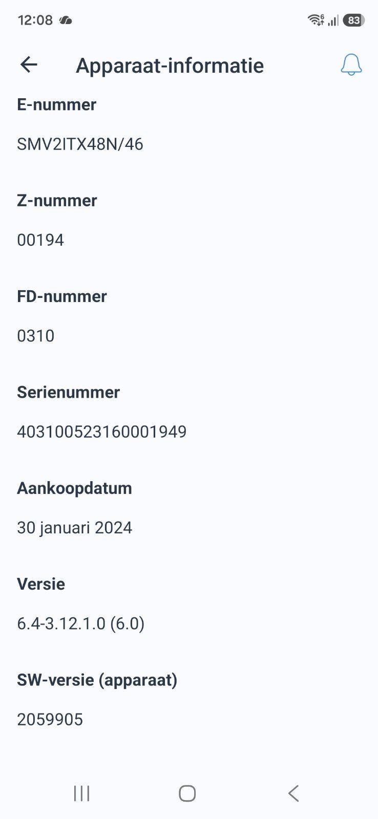 Bosch SMV2ITX48N/46 Volledig Geïntegreerde Vaatwasser, Ophalen, 60 cm of meer, Minder dan 10 liter, Zo goed als nieuw
