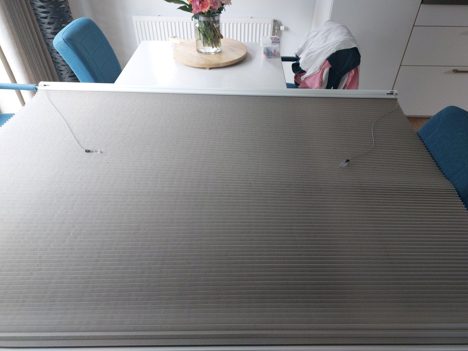 Duette Shade 9220 - Lichtgrijs/Wit - 171,5x156 cm, Huis en Inrichting, Ophalen of Verzenden