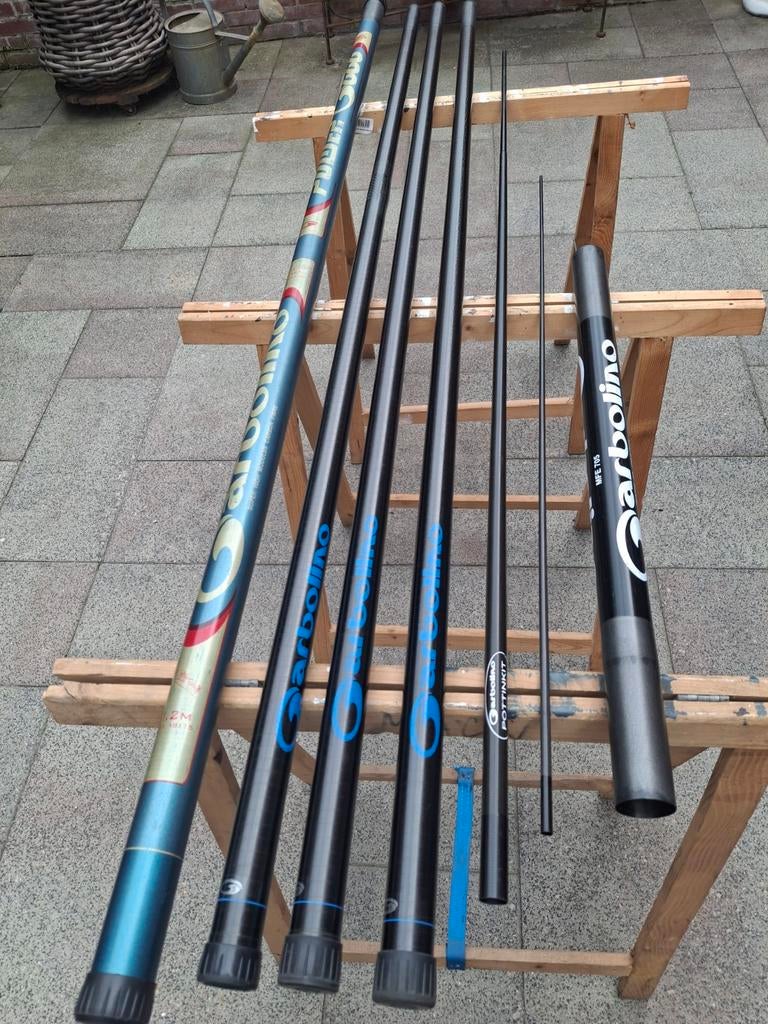 Carbolino Power Gold vaste hengel 11.2m, Ophalen, Gebruikt, Vaste hengel