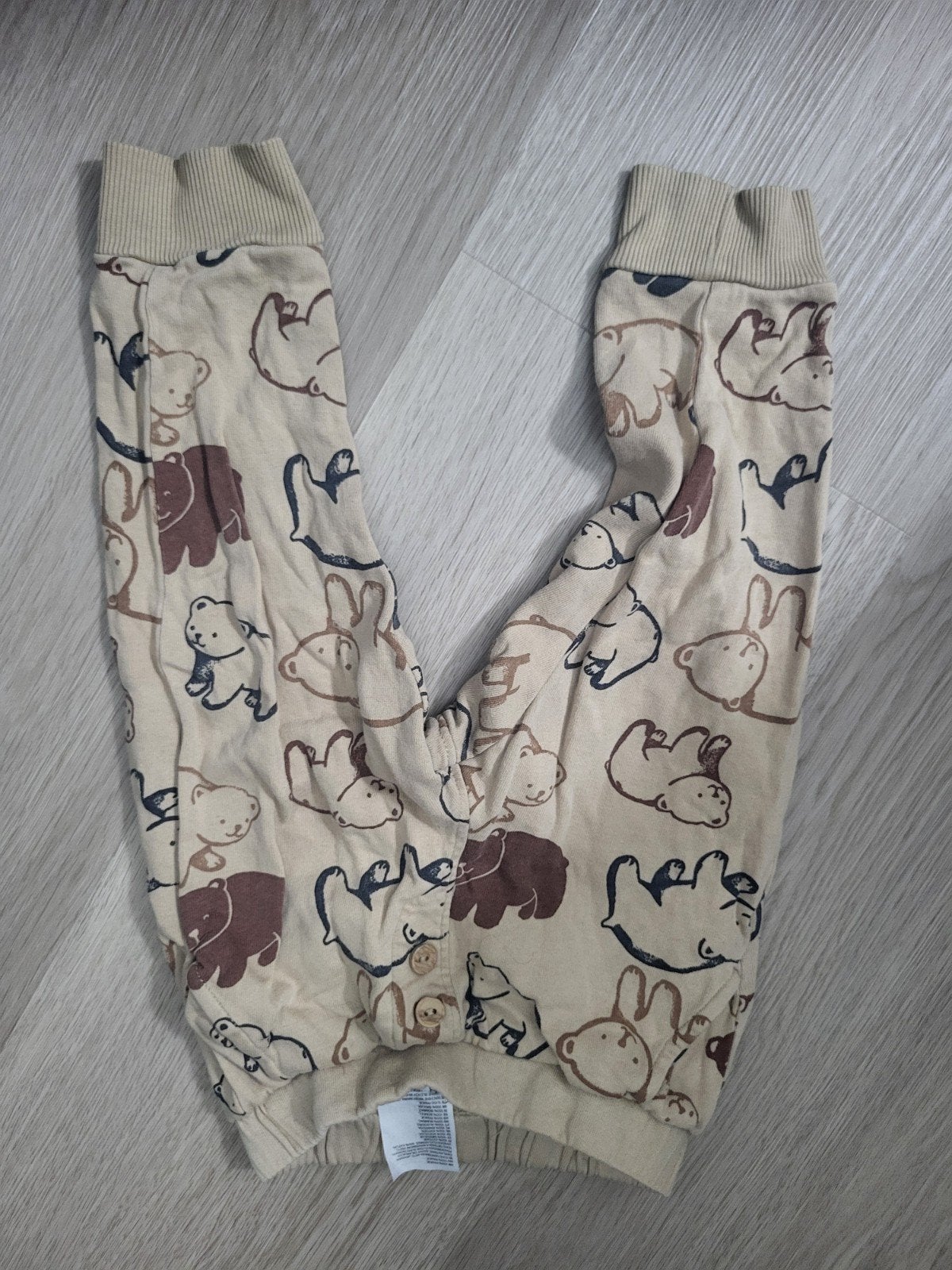 H&M broekje met berenprint maat 92, Kinderen en Baby's, Broek, Gebruikt, Jongen of Meisje, H&M