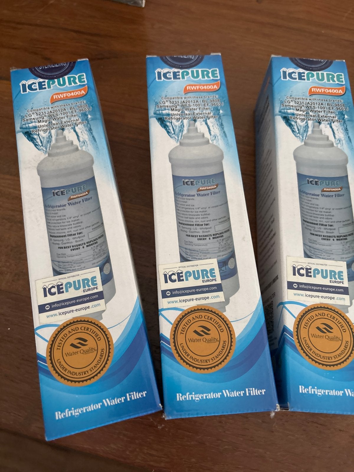 3x ICEPURE RWF0400A Koelkast Waterfilters - Nieuw, Witgoed en Apparatuur, Onderdelen en Toebehoren, Nieuw, Ophalen of Verzenden