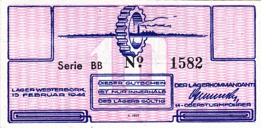 LAGER  WESTERBORK   10 CENT   1944     PRACHTIG / UNC, Ophalen of Verzenden, 10 gulden