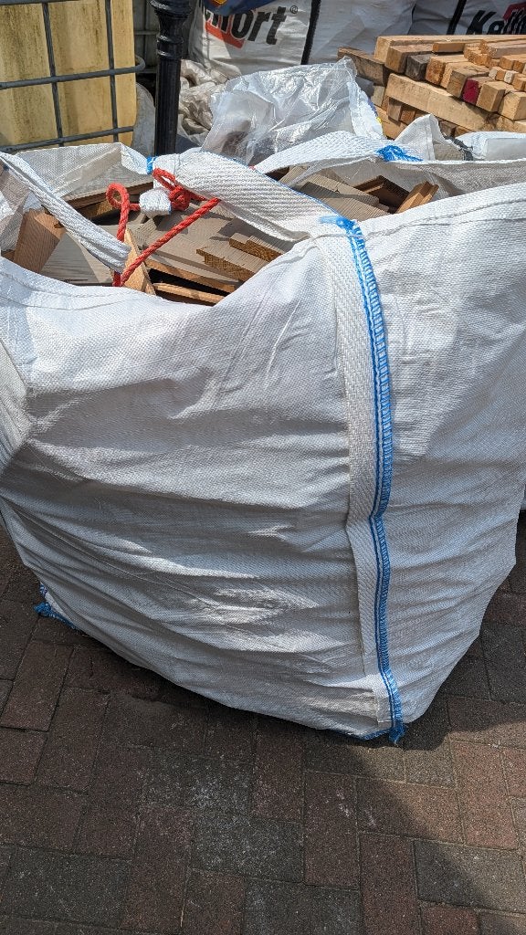 de laatste 2 !! resthout in big bag, Minder dan 3 m³, Ophalen, Overige houtsoorten, Blokken