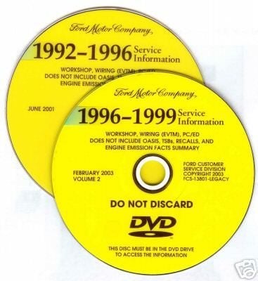 1992-1999 FORD TRUCK & CAR SHOP MANUAL WITH BONUS, Verzenden