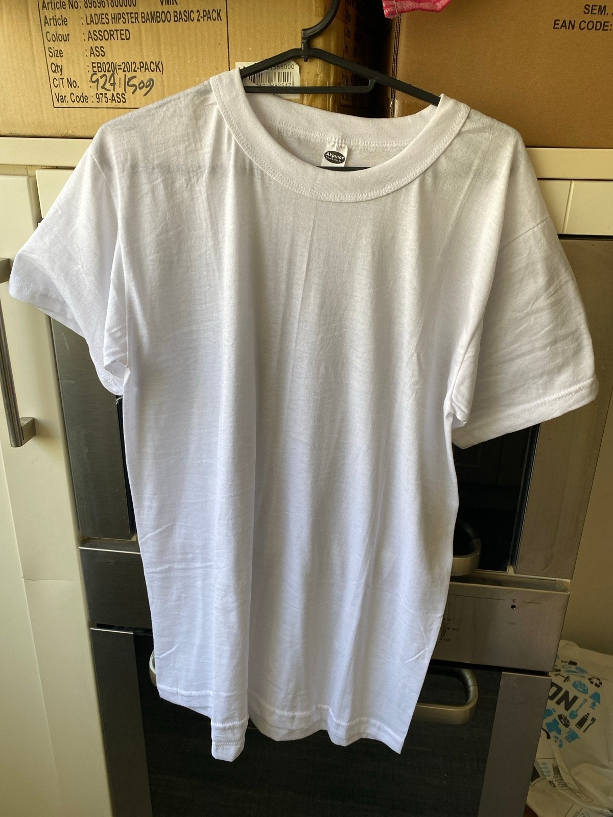 Partij Witte T-shirts van S tot XXL - Gezi Underwear, Ophalen, Nieuw, Maat 46 (S) of kleiner, Wit