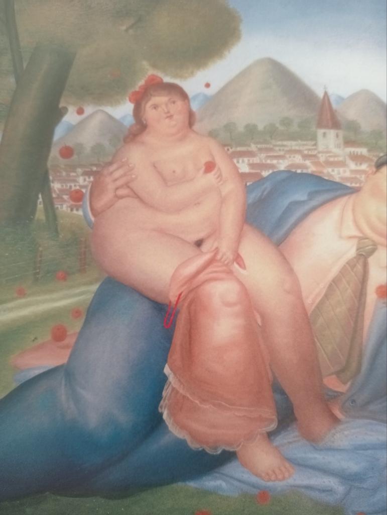Fernando Botero print Loving Couple, Ophalen of Verzenden