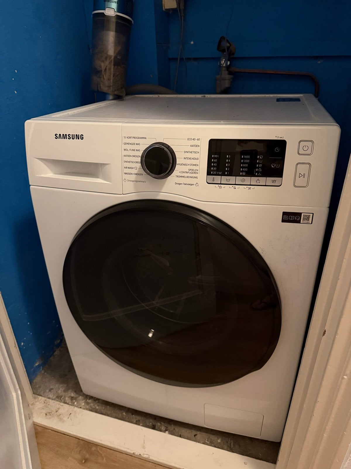 Samsung was droog combinatie - Zo goed als nieuw, Ophalen, Zo goed als nieuw, Voorlader, Kort programma