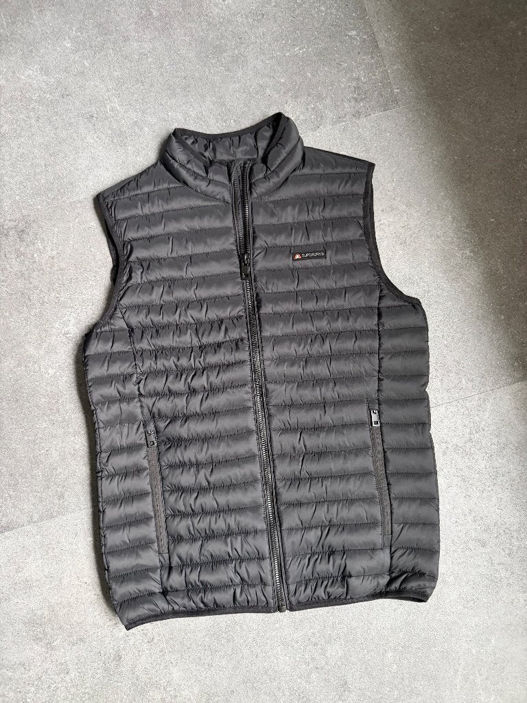 Superdry Fuji Bodywarmer, zwart, Small, Nieuw, Zwart, Nieuw, Ophalen of Verzenden, Maat 46 (S) of kleiner