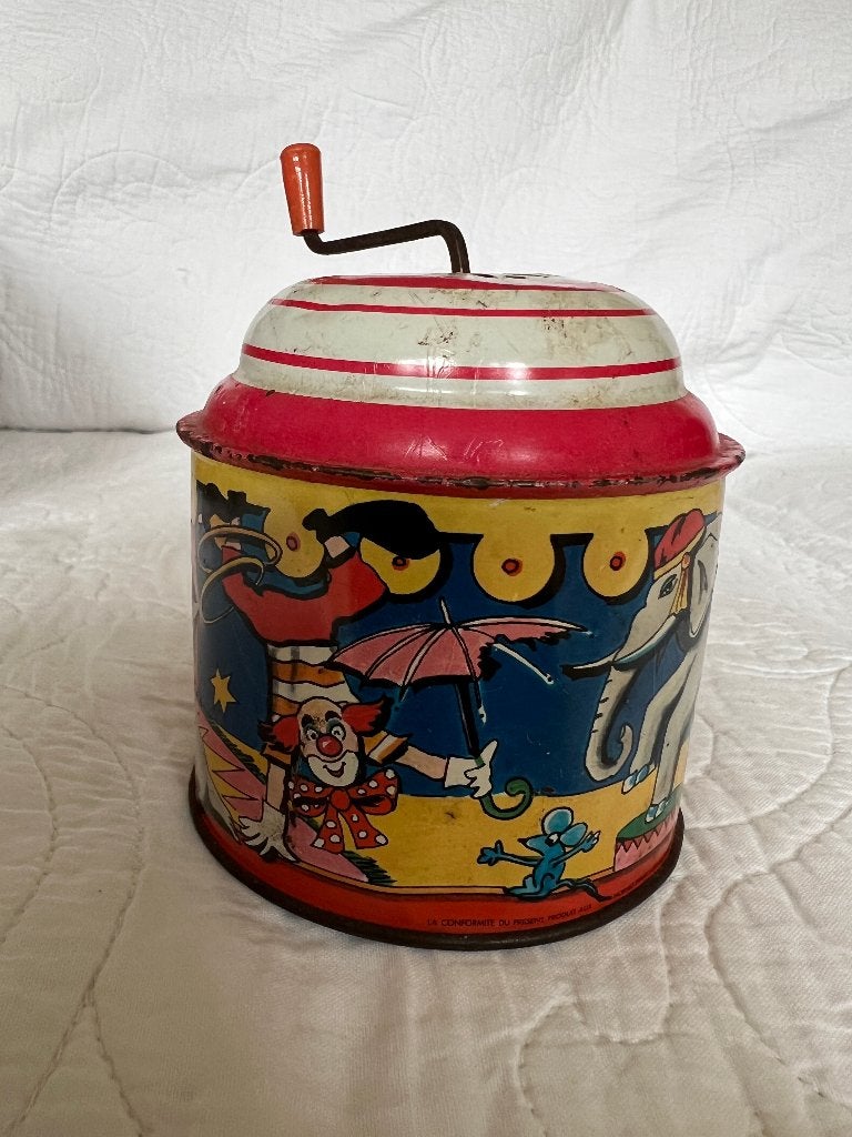 Vintage Lorenz Bolz blikken draaidoosje.VERZENDING MOGELIJK!, Ophalen