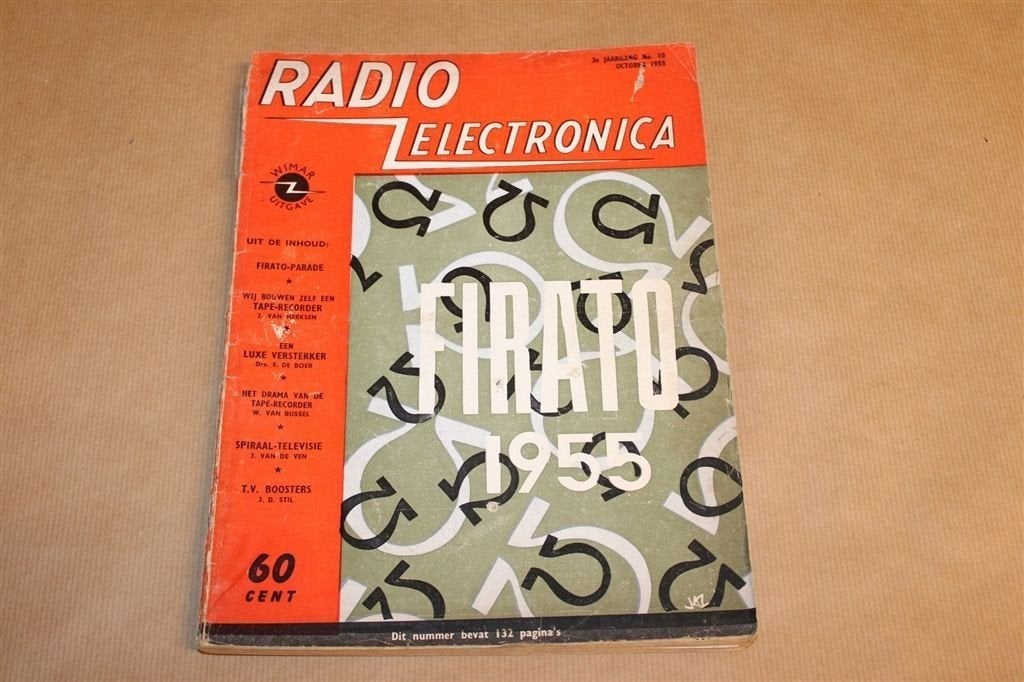 Radio Electronica — Firato 1955 — Vintage — Zeldzaam, Ophalen of Verzenden, Gelezen, Elektrotechniek