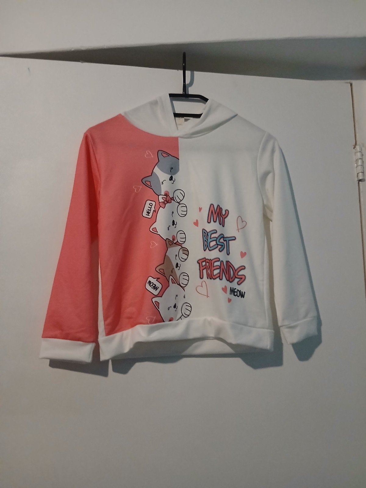 nieuw meisjes trui maat 110/116 roos wit met katjes, Kinderen en Baby's, Kinderkleding | Maat 110, Ophalen of Verzenden, Nieuw