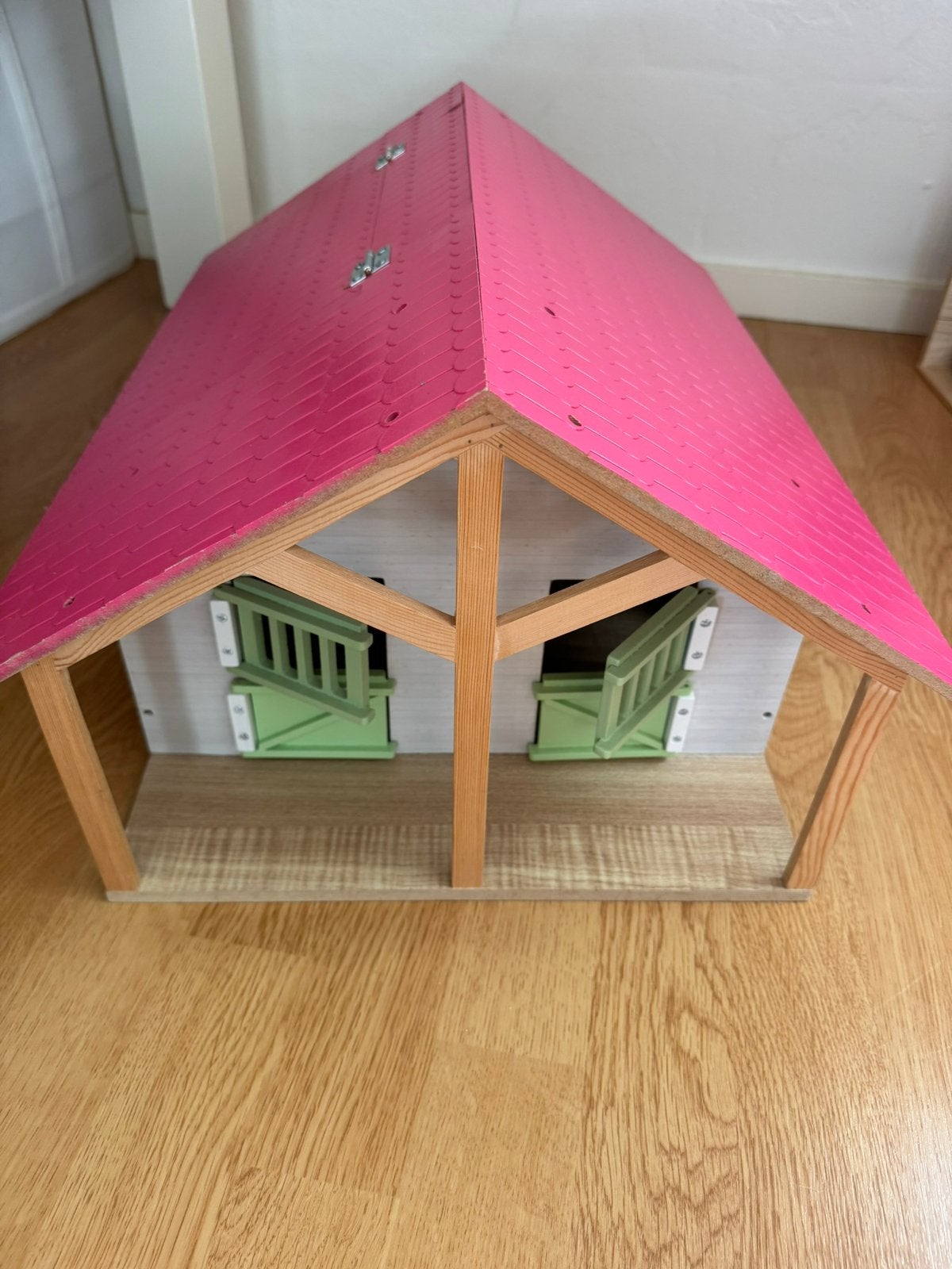 Paarden manege, stal schleich, Ophalen, Zo goed als nieuw, Poppenhuis
