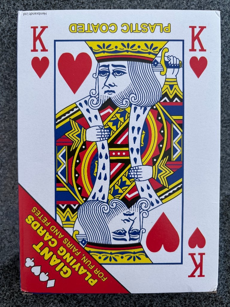 Speelkaarten XL (17x12cm), Ophalen, Nieuw, Speelkaart(en)