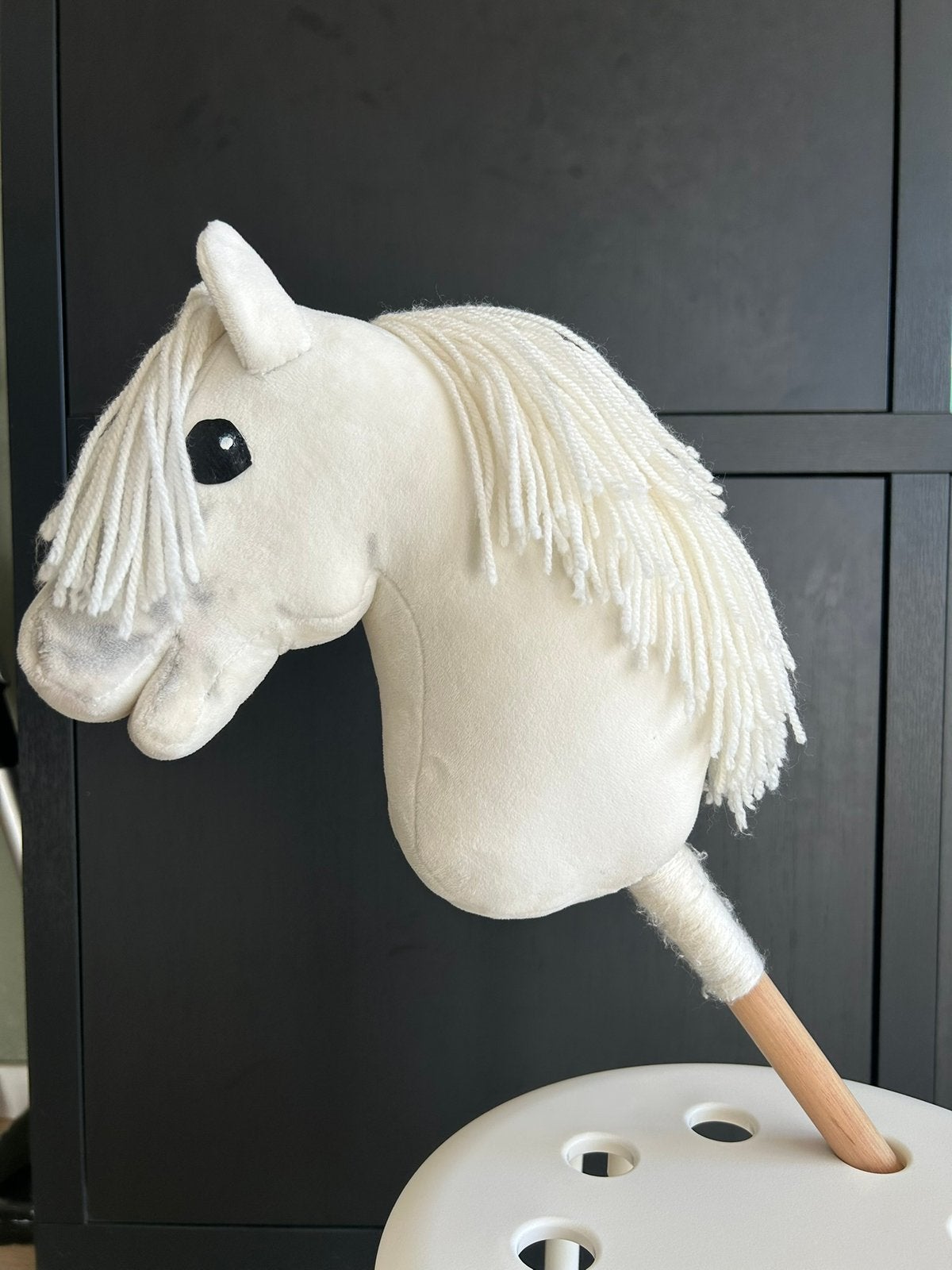 Handgemaakte hobby horse wit, Kinderen en Baby's, Ophalen, Zo goed als nieuw
