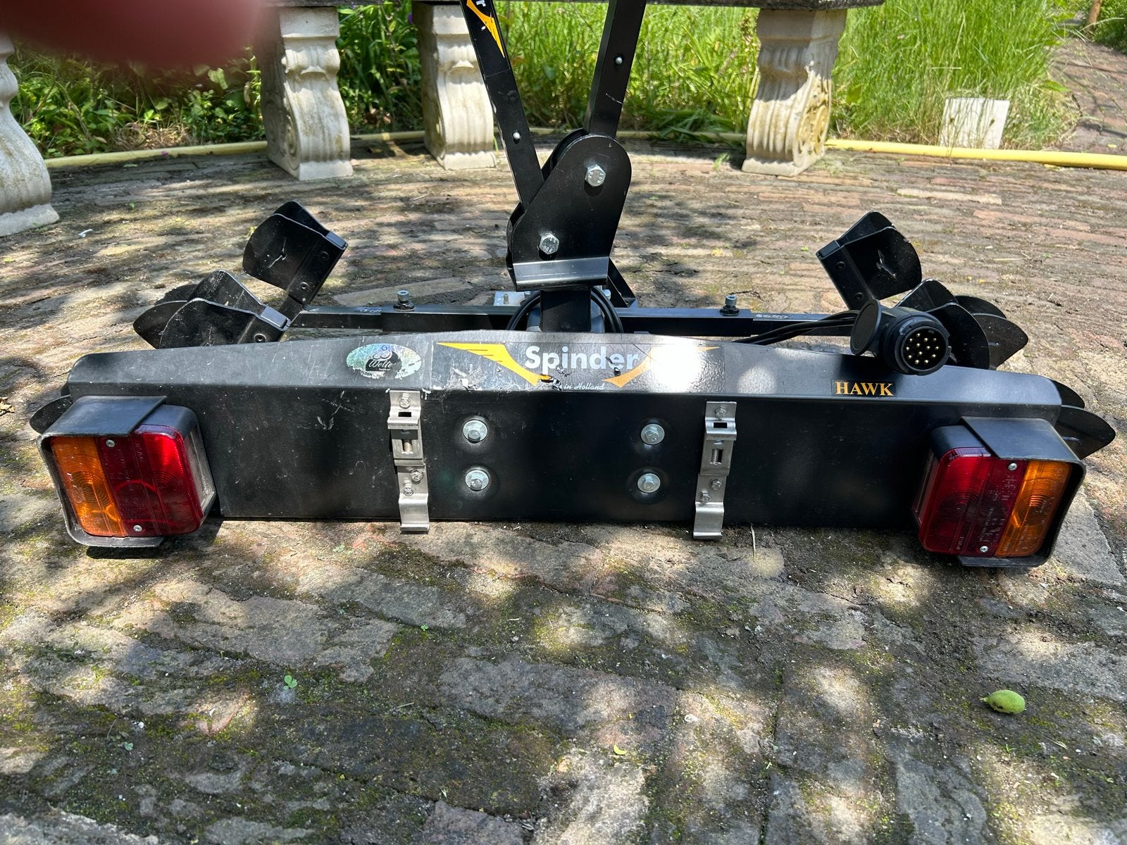 Spinder Hawk Trekhaak Fietsendrager voor 2 fietsen, Ophalen of Verzenden, 2 fietsen, Gebruikt, Trekhaakdrager