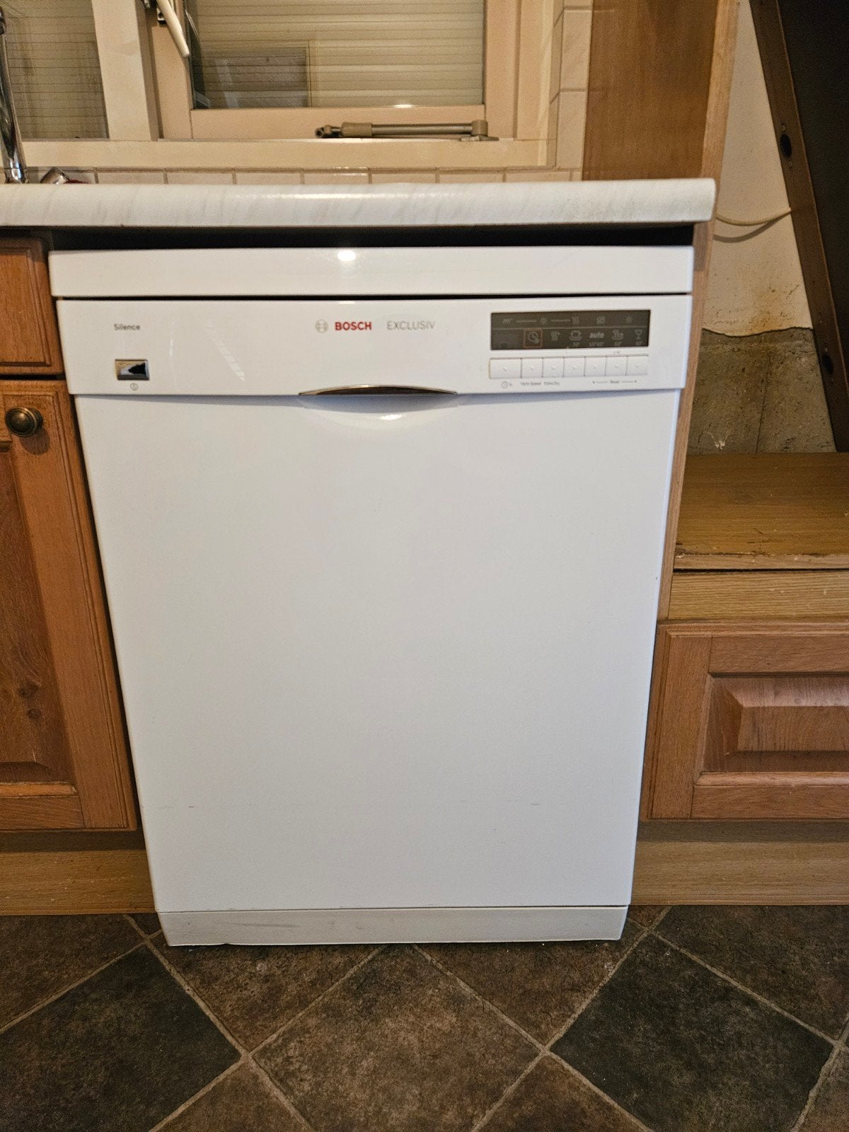 Bosch Silence Exclusiv Vrijstaande Vaatwasser, Ophalen, Gebruikt, 60 cm of meer, Eco programma