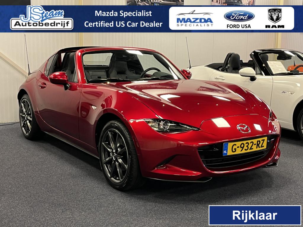 Mazda MX-5 ND RF 2.0 SkyActiv-G 184 GT-M Bose Leder Camera P, Auto's, Mazda, Achterwielaandrijving, 4 cilinders, Lichtsensor, Bedrijf