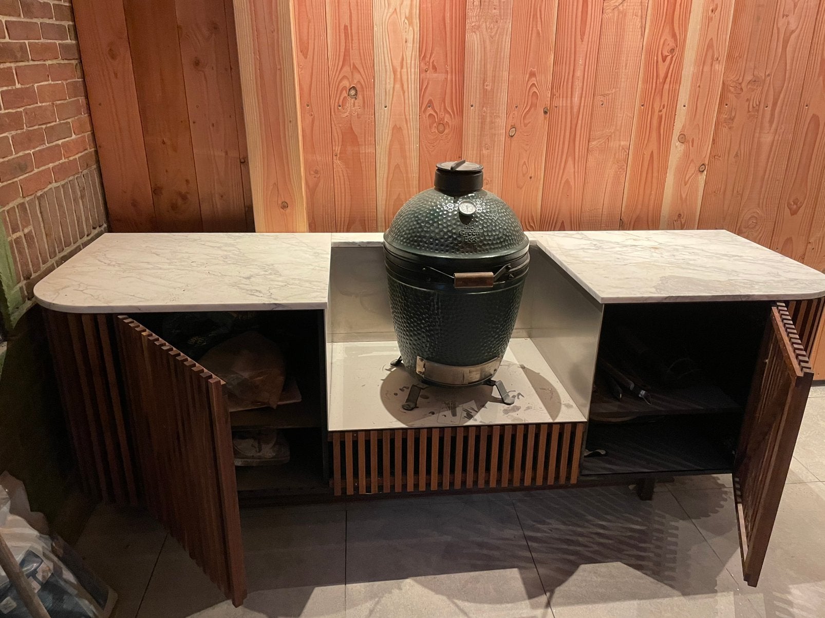 Green egg medium met buitenkeuken, Tuin en Terras, Ophalen, Zo goed als nieuw