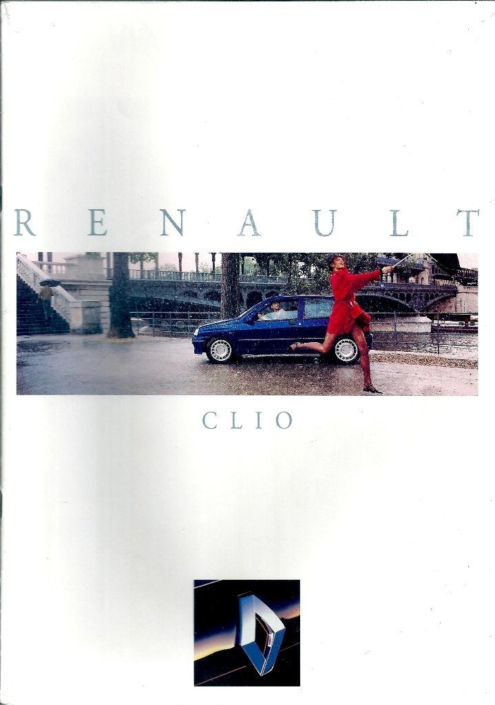 Brochure Renault Clio Augustus 1992, Ophalen of Verzenden, Gelezen, Renault
