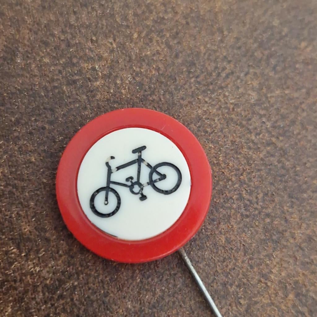 SPELDJE Verkeersbord Verboden (te) fietsen, Ophalen of Verzenden, Zo goed als nieuw
