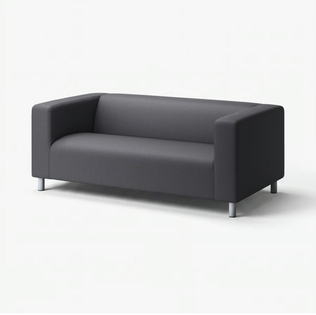 Ikea Klippan 2-zits bank + grijze hoes reeds gedemonteerd., Ophalen, 150 tot 200 cm, Tweepersoons, 75 tot 100 cm
