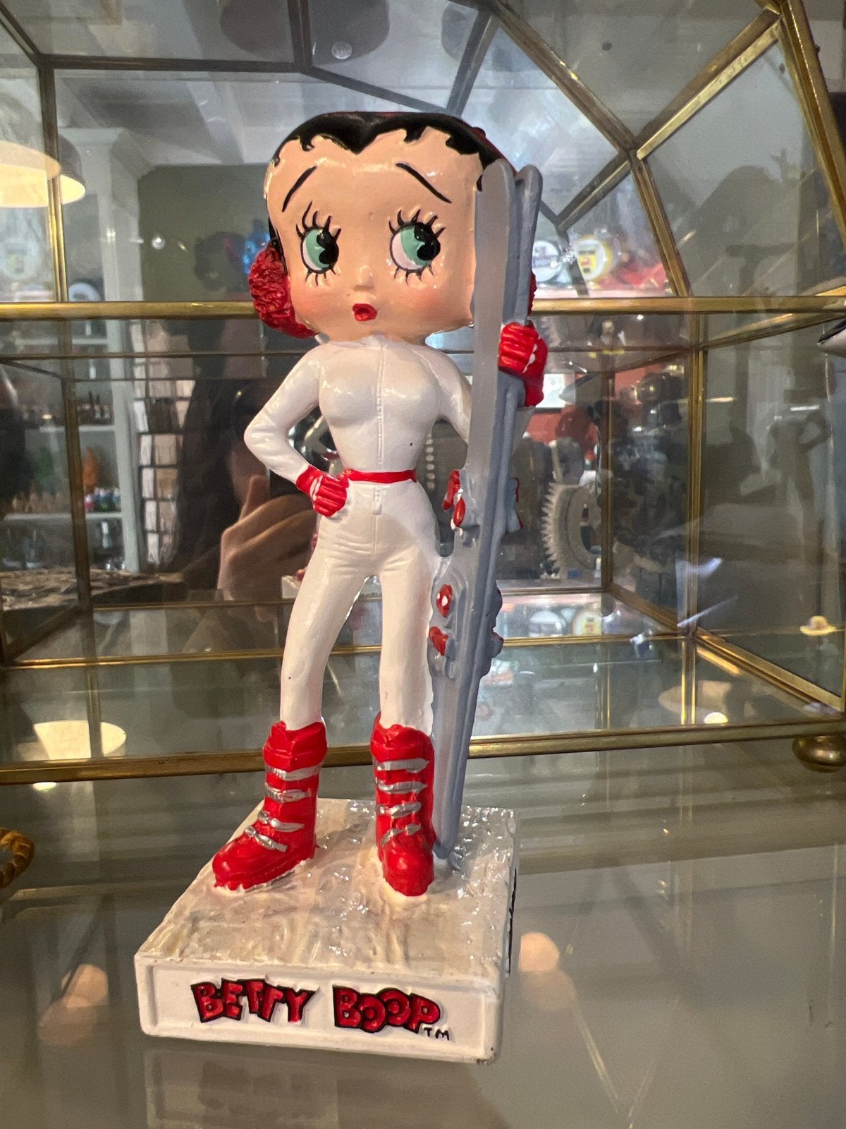 Betty Boop Skiër Beeldje - Uniek Verzamelobject, Nieuw, Ophalen of Verzenden, X, X