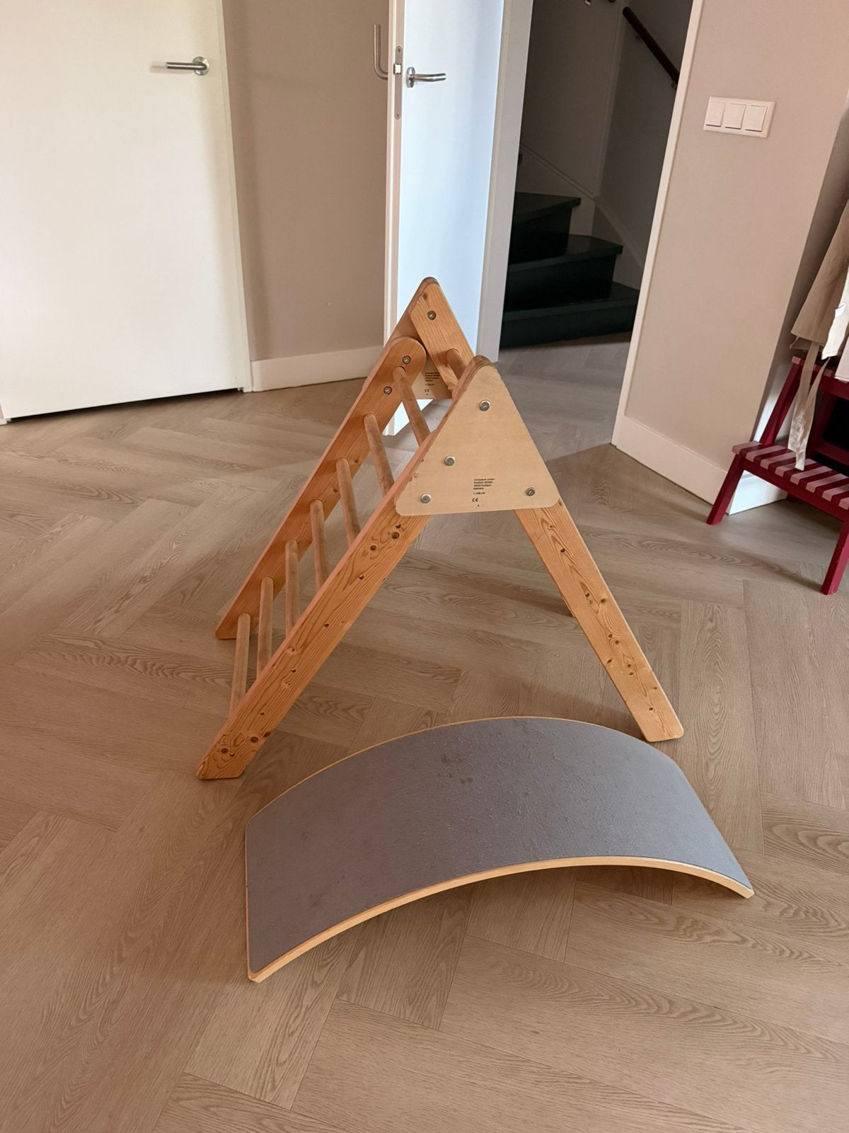 Houten klimrek + wobbel, Ophalen, Gebruikt, Overige typen