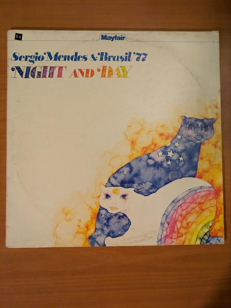 Sérgio Mendes & Brasil '77 - Night And Day lp, 1960 tot 1980, Gebruikt, Ophalen of Verzenden, 12 inch