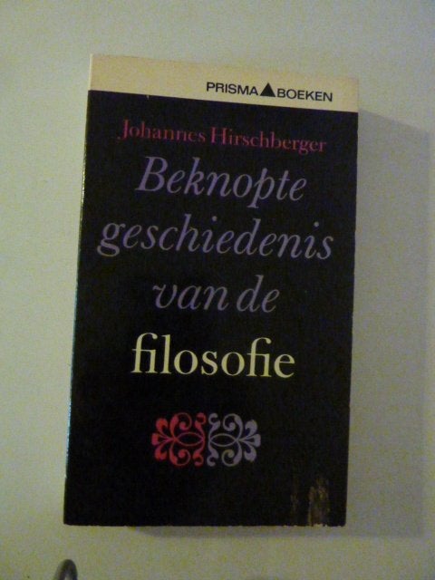 J. Hirschberger - Beknopte geschiedenis van de filosofie, Boeken, Verzenden, Zo goed als nieuw